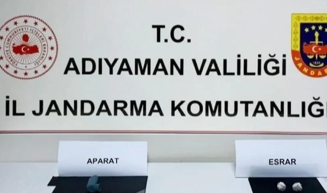 Adıyaman Vilayet Jandarma Komutanlığı grupları, uyuşturucu ile gayret kapsamında yürüttükleri
