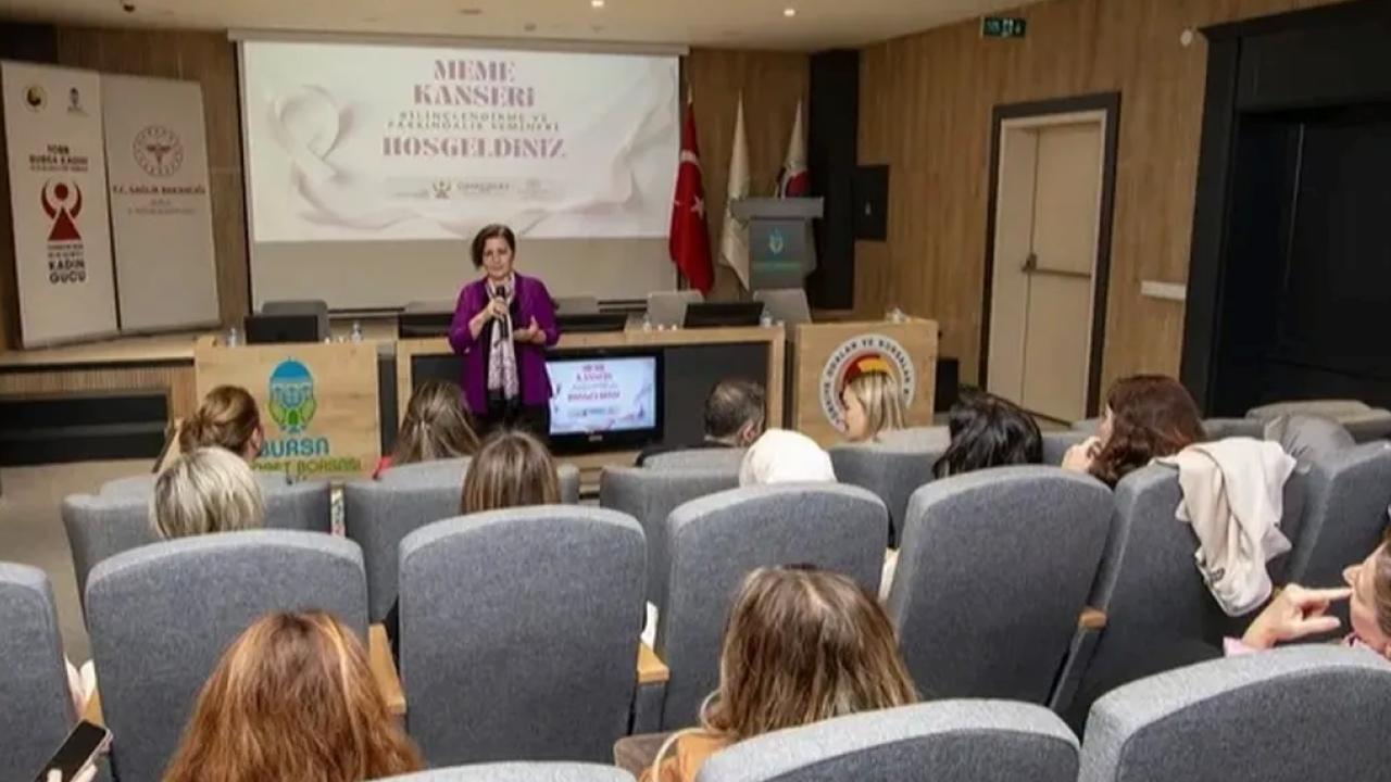 TOBB Bursa Kadın Girişimciler Kurulu, göğüs kanserine karşı farkındalık yaratmak