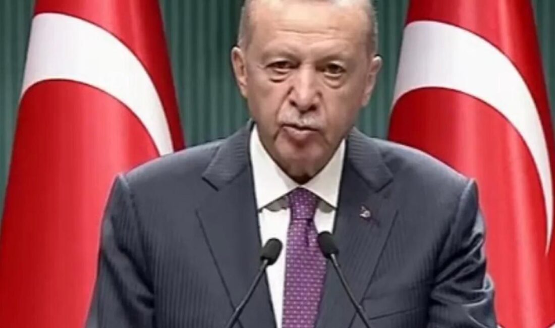 Beştepe'deki Kabine toplantısı akabinde 'Millete Sesleniş' konuşması yapan Cumhurbaşkanı Erdoğan,