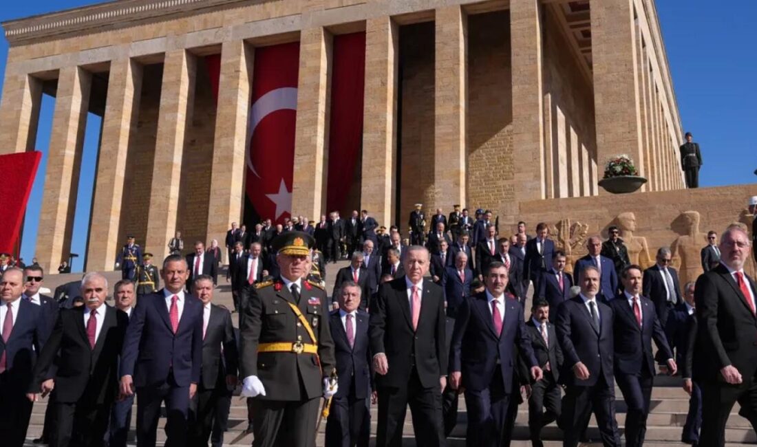Cumhurbaşkanı Recep Tayyip Erdoğan başkanlığındaki devlet erkanı, 29 Ekim Cumhuriyet