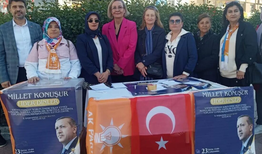 AK Parti Keşan İlçe Başkanlığı, Millet Konuşur Önder Dinler Sloganı