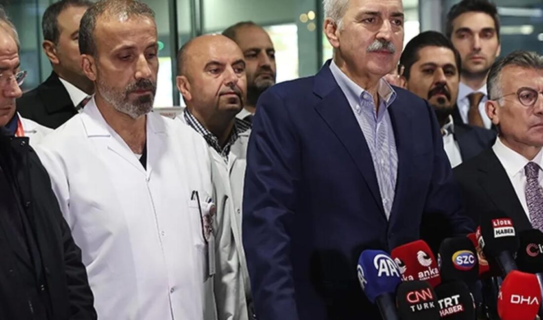 TBMM Başkanı Numan Kurtulmuş, TUSAŞ'ın yerleşkesine yönelik terör saldırısına ait,