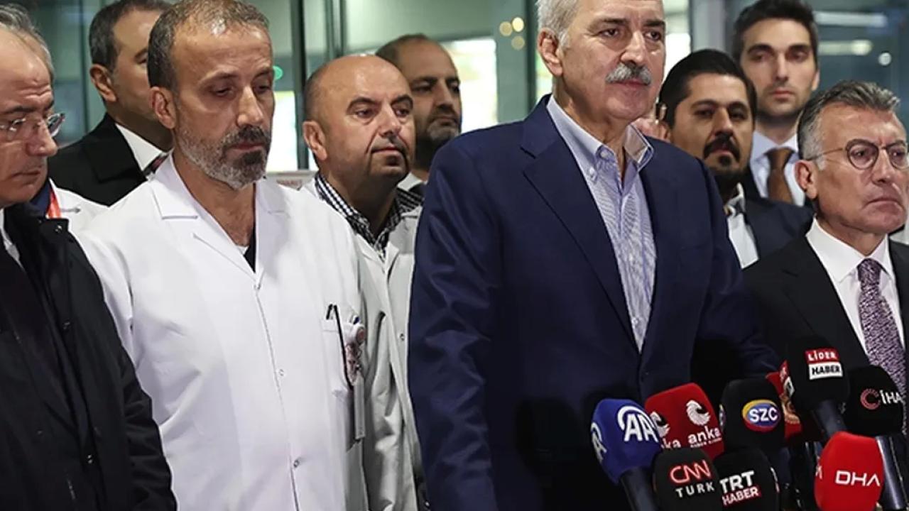 TBMM Başkanı Numan Kurtulmuş, TUSAŞ'ın yerleşkesine yönelik terör saldırısına ait,