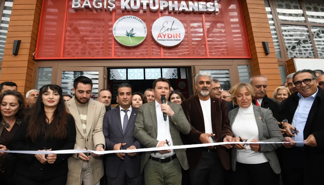 Bursa'da Osmangazi Belediyesi, kente kazandırdığı 14’üncü kütüphane olan İsmail Hakkı