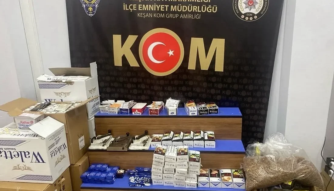 Edirne Keşan'da kaçakçılıkla mücadele kararlılıkla devam ediyor.