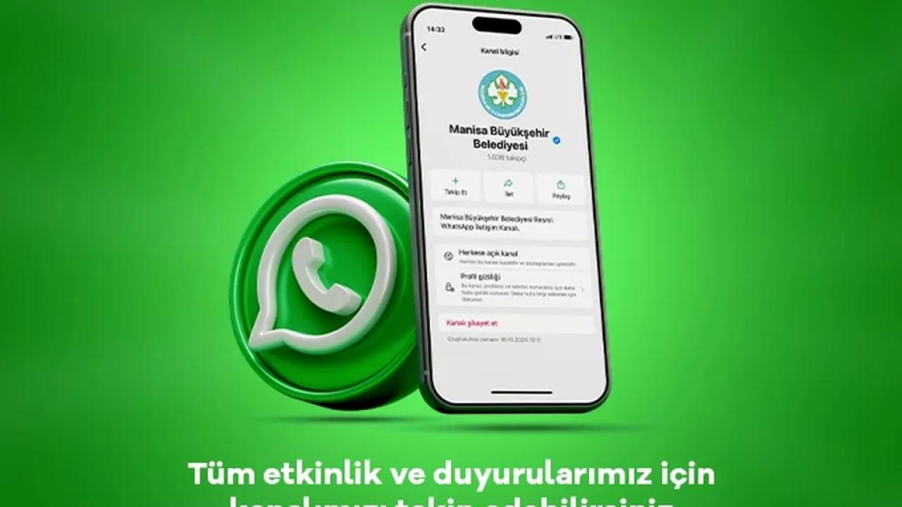 Manisa Büyükşehir Belediyesi, WhatsApp üzerinden açtığı kanal ile vatandaşlara en