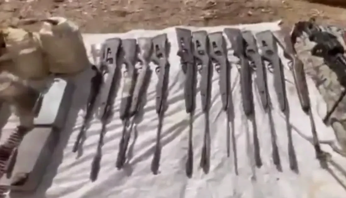 Pençe-Kilit Operasyonu bölgesinde teröristlere ait çok sayıda silah ve mühimmat