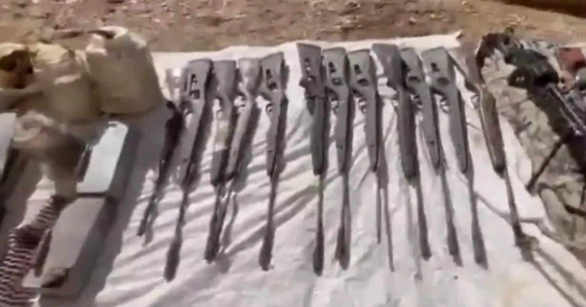 Pençe-Kilit Operasyonu bölgesinde teröristlere ait çok sayıda silah ve mühimmat