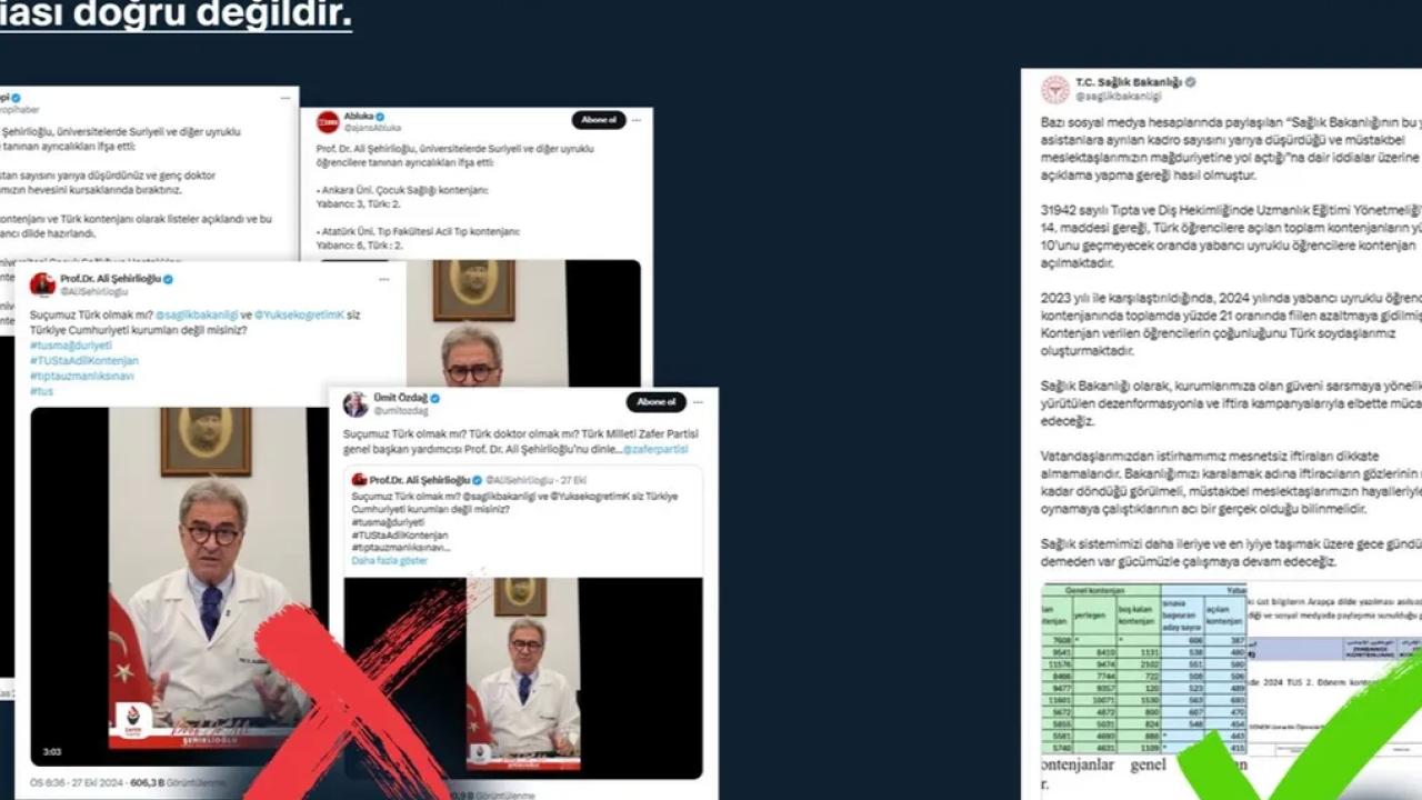 Kimi toplumsal medya hesaplarından paylaşılan, "Yabancı asıllı öğrencilere tanınan ayrıcalıklar