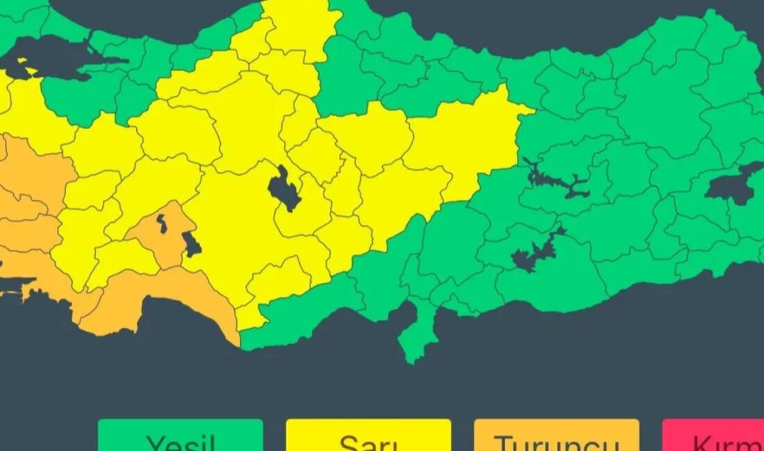 İçişleri Bakanlığı, İzmir, Manisa, Muğla, Antalya, Aydın ve Isparta'da aşırı