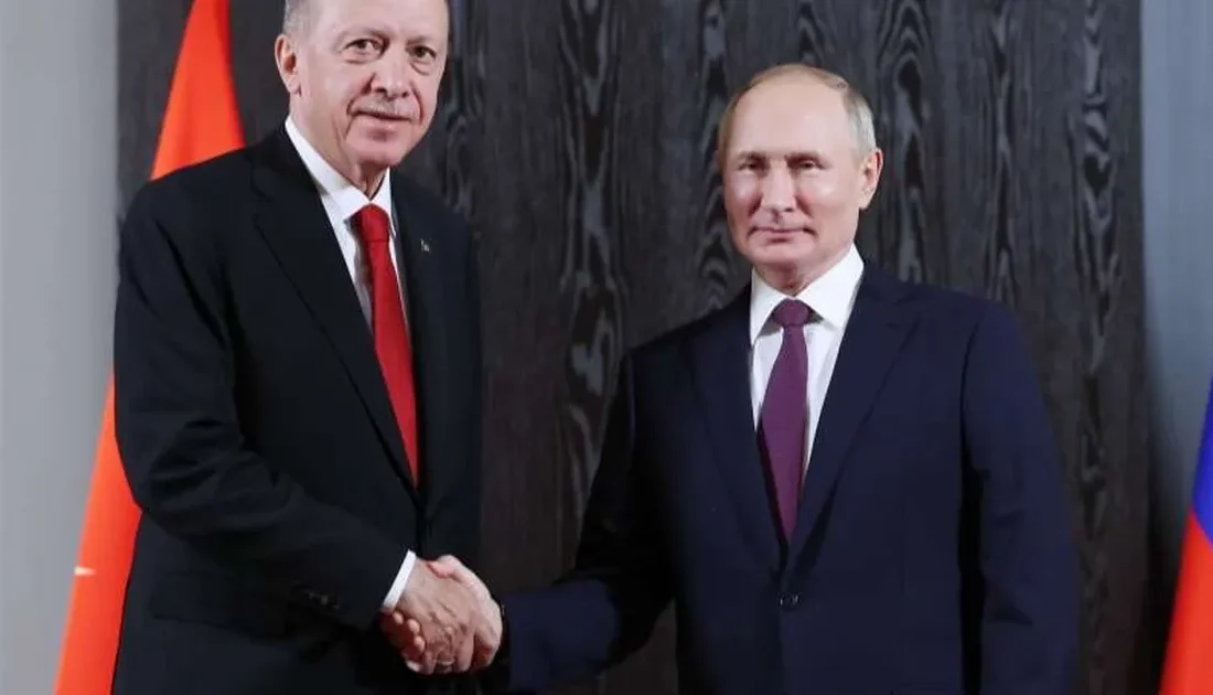 Cumhurbaşkan Recep Tayyip Erdoğan, Rusya Devlet Başkanı Vladimir Putin ile