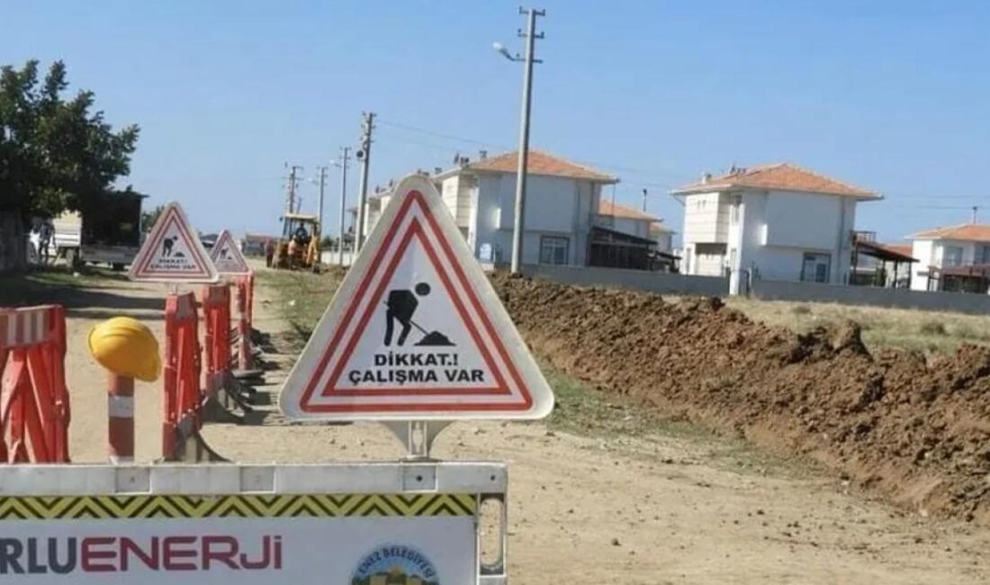 Enez’de  doğal gaz dönemi resmen başladı.