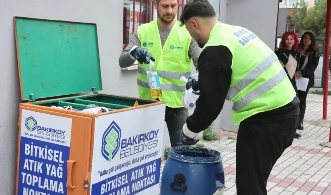İstanbul'da çevre dostu çalışmalarına devam eden Bakırköy Belediyesi, atıkları ilçe