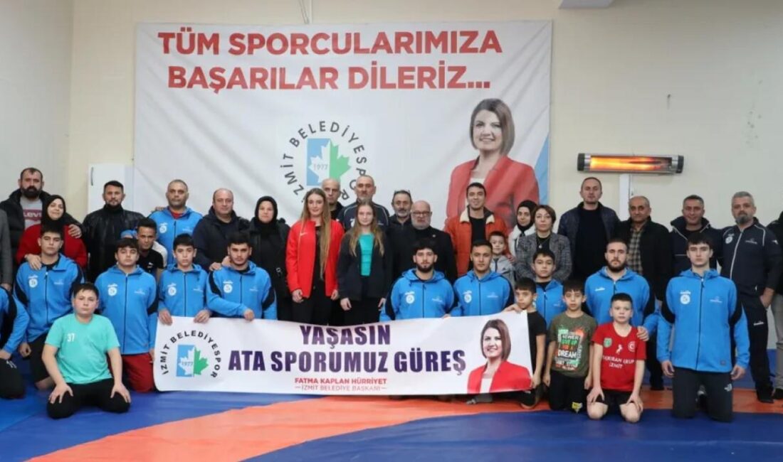 Kocaeli İzmit Belediyespor’un kente genç sporcuları kazandırmayı amaçladığı Güreş Okulu