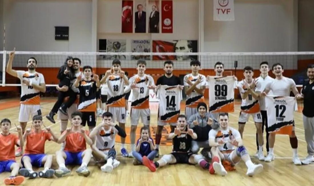 TVF 2. Lig 17. Hafta müsabakaları kapsamında İnegöl Belediyespor erkek