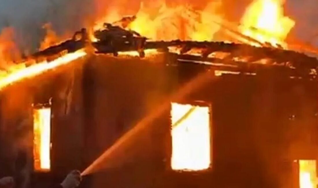 Düzce'nin Yığılca ilçesi kırsalında henüz belirlenemeyen sebepten çıkan yangında iki