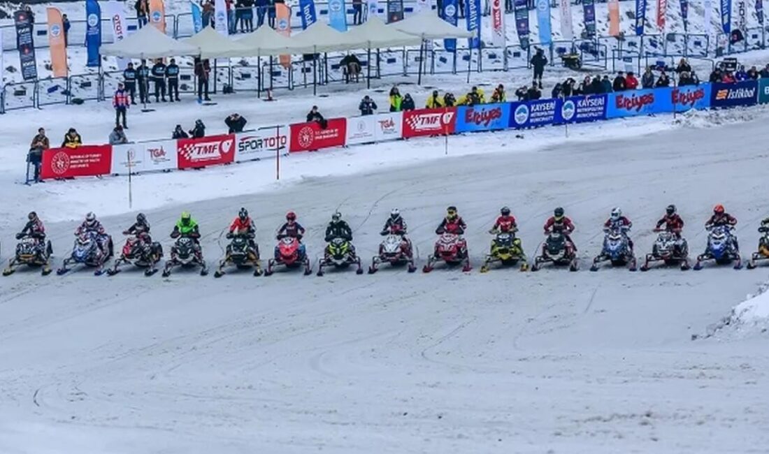 Kayseri Erciyes Kayak Merkezi, 2025 Dünya Kar Motosikleti Şampiyonası’na ikinci