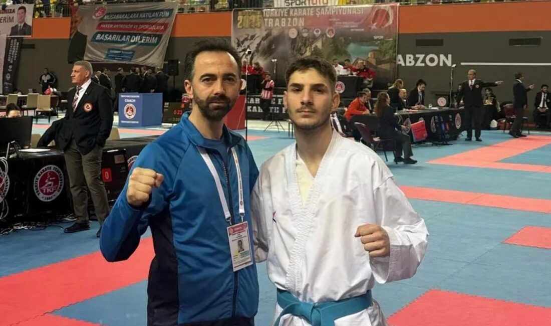 Geyveli karete sporcusu Emirhan Uygun Şubat ayında düzenlenen Türkiye Büyükler