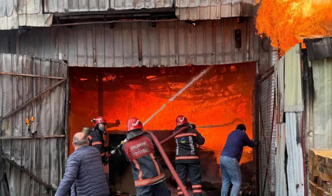 Sakarya Büyükşehir Belediyesi, Serdivan ASEM Mobilyacılar Çarşısı'nda yaşanan yangın olayıyla