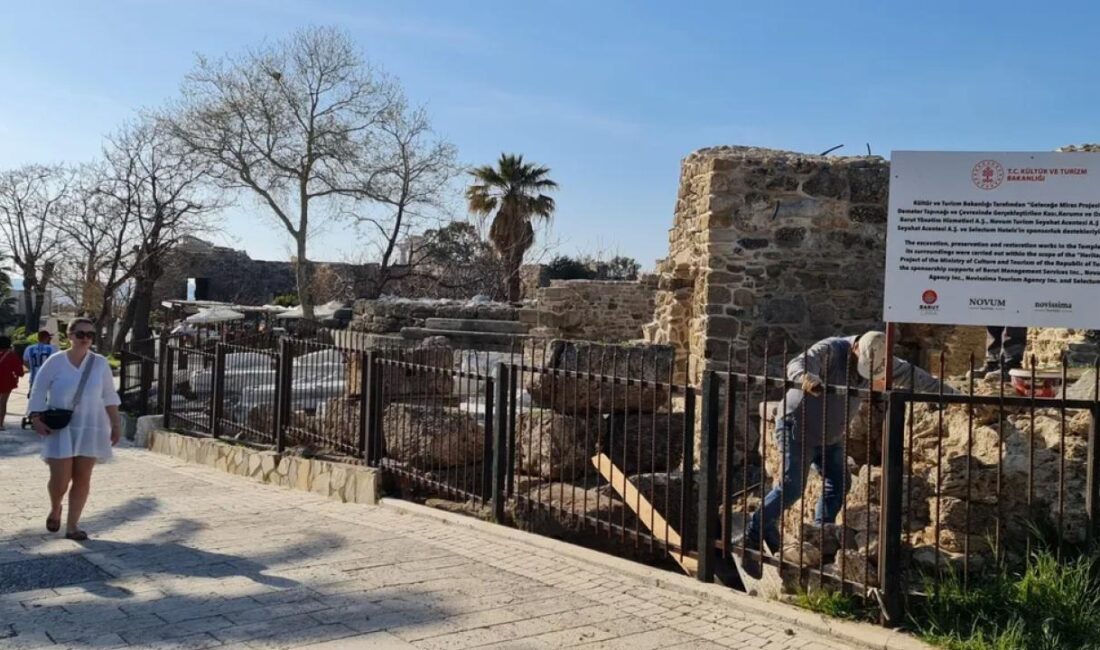 Antalya'da Side Liman Kutsal Alanı hamam yapısının kazı ve onarımı