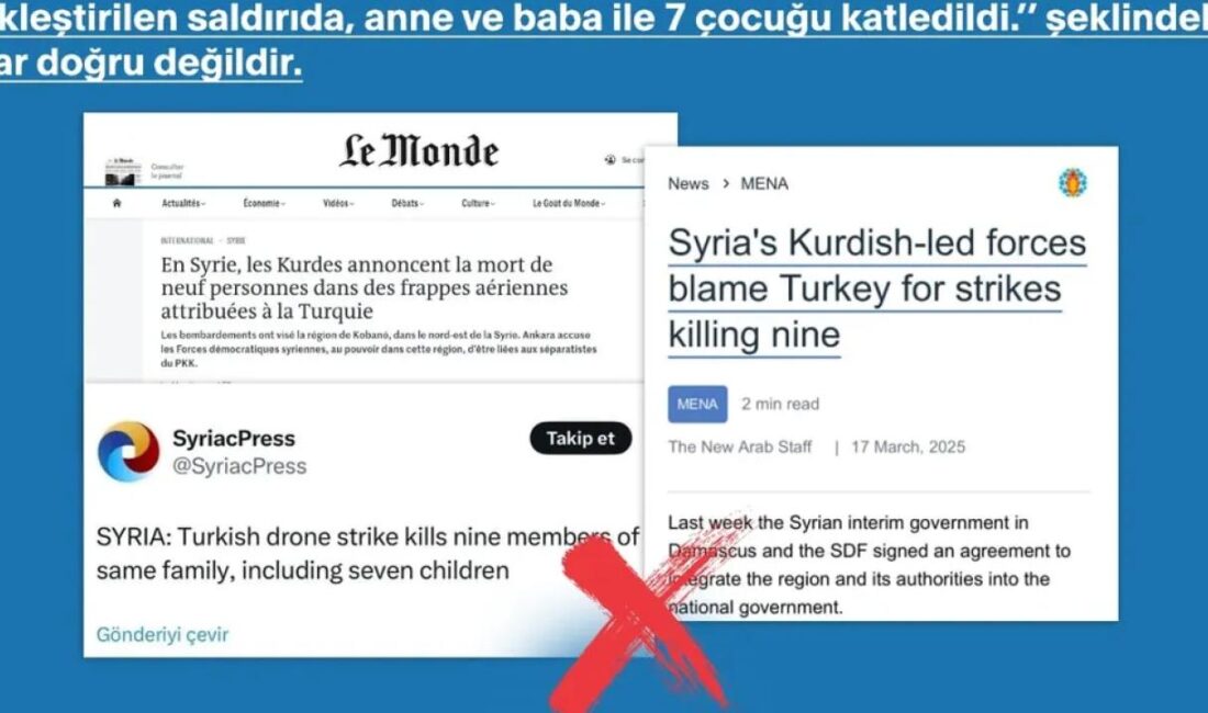 Bazı basın yayın organlarında yer alan, "Türkiye’ye ait Silahlı İnsansız